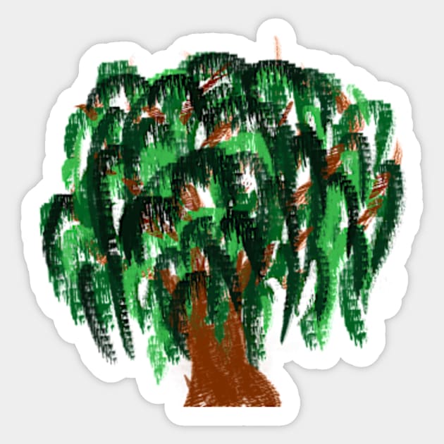 tree of life painting Sticker by katerina-ez